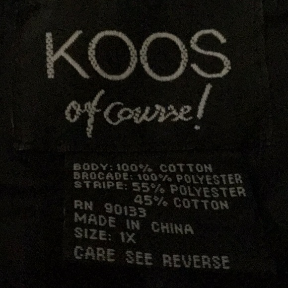 VTG KOOS of Course! Black Velvet / Supersuede Dress 1X Vintage New - Picture 11 of 12